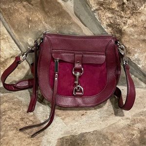 Rebecca Minkoff Maroon Saddle Bag